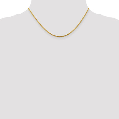 1.95mm Flat Cable Chain - Yellow Gold