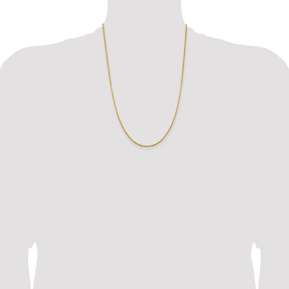 1.95mm Flat Cable Chain - Yellow Gold