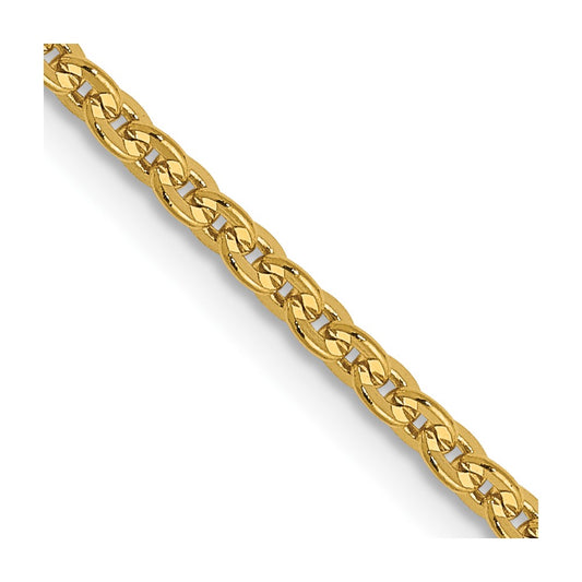 1.95mm Flat Cable Chain - Yellow Gold