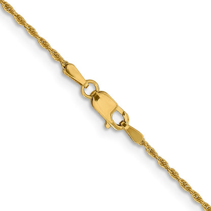 1.3mm Loose Rope Chain - Yellow Gold