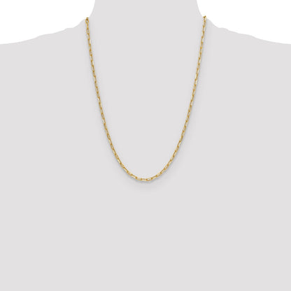 3.7mm Semi-Solid Beveled D/C Paperclip Chain