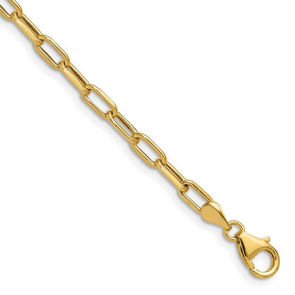 3.7mm Semi-Solid Beveled D/C Paperclip Chain