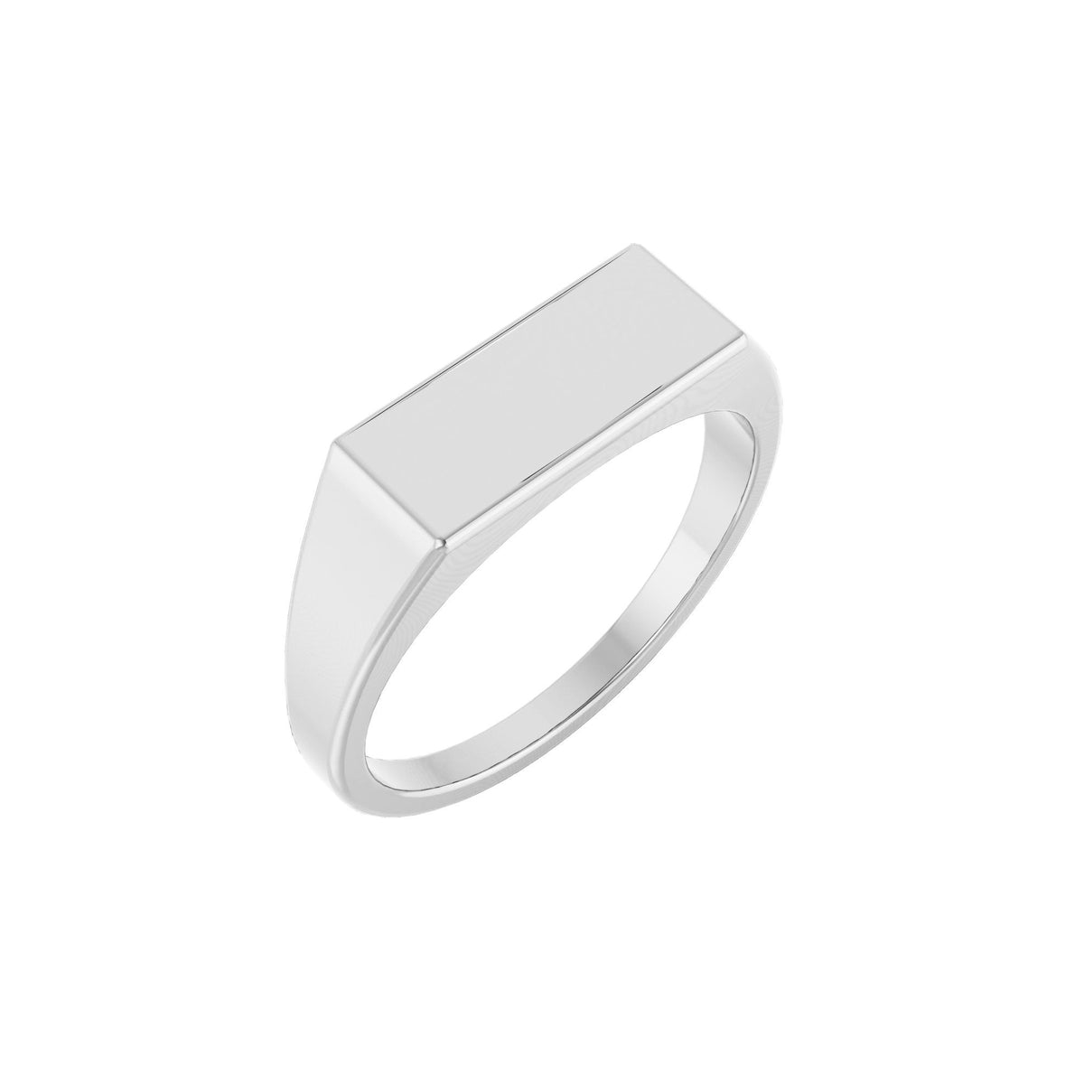 15x7 mm Rectangle Signet Ring