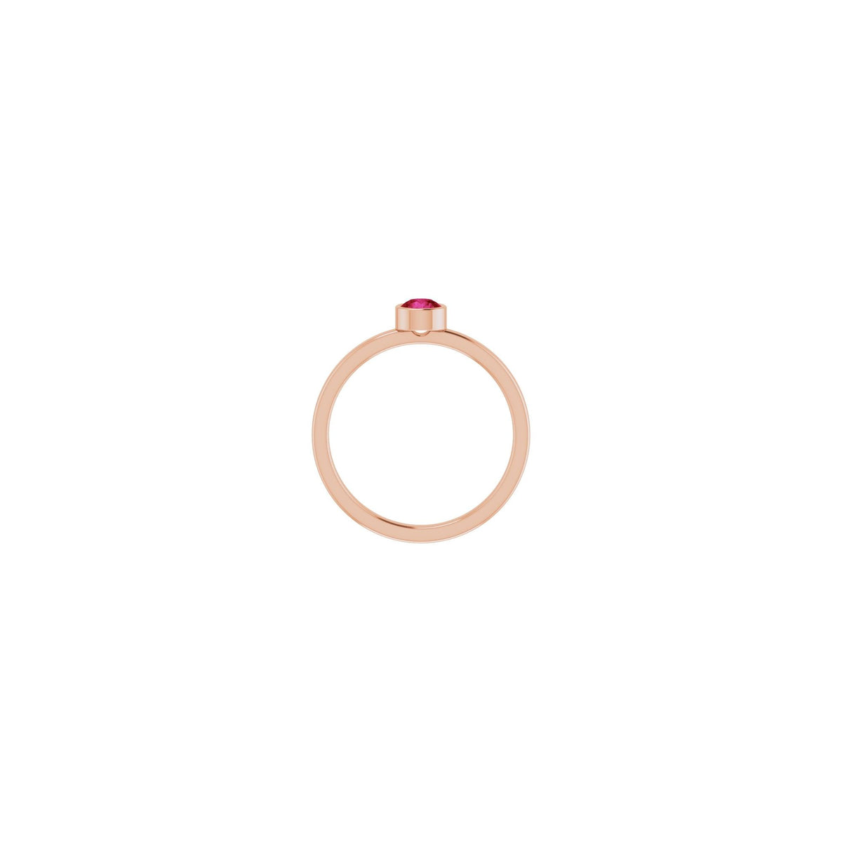 4 mm Natural Ruby Ring