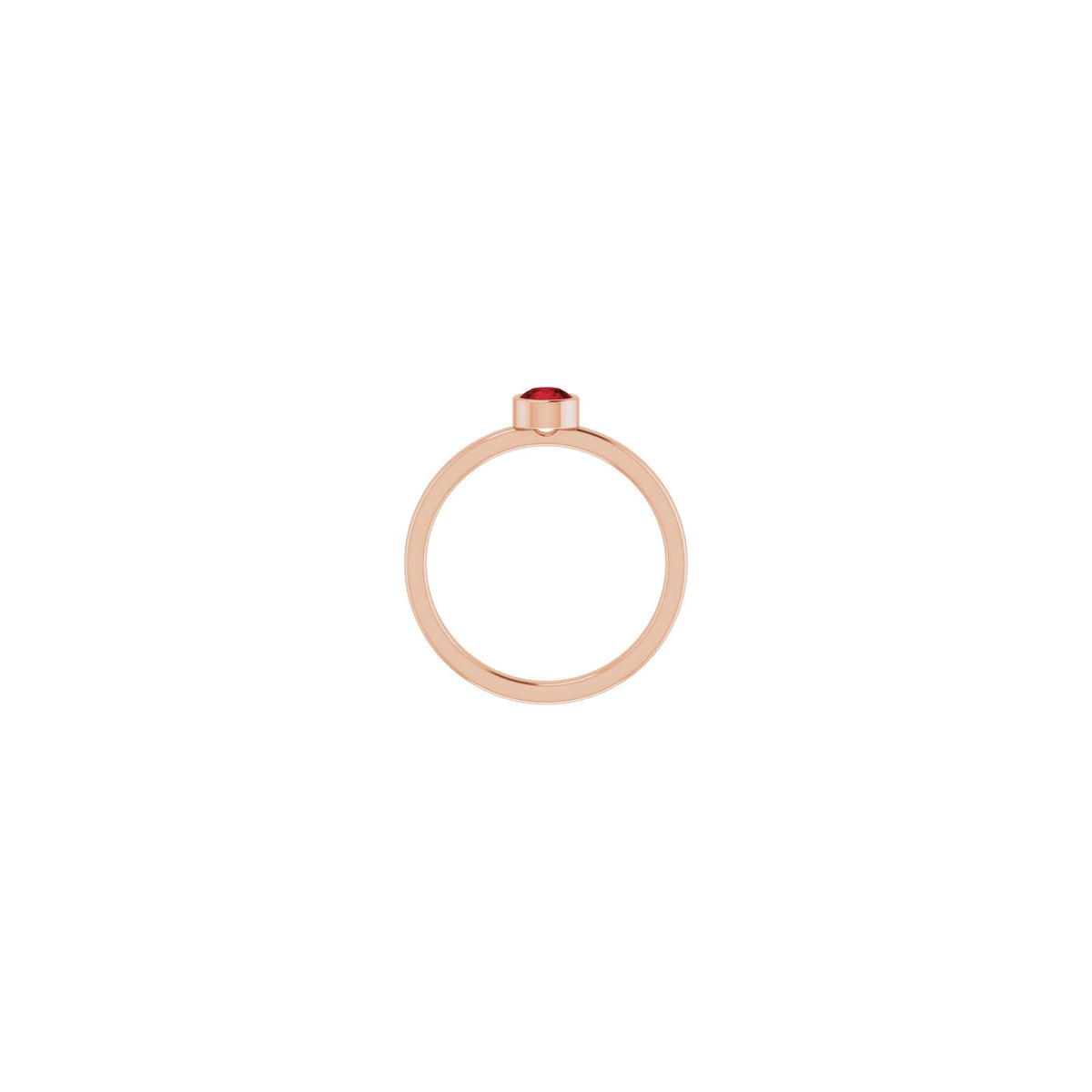 4 mm Natural Mozambique Garnet Ring