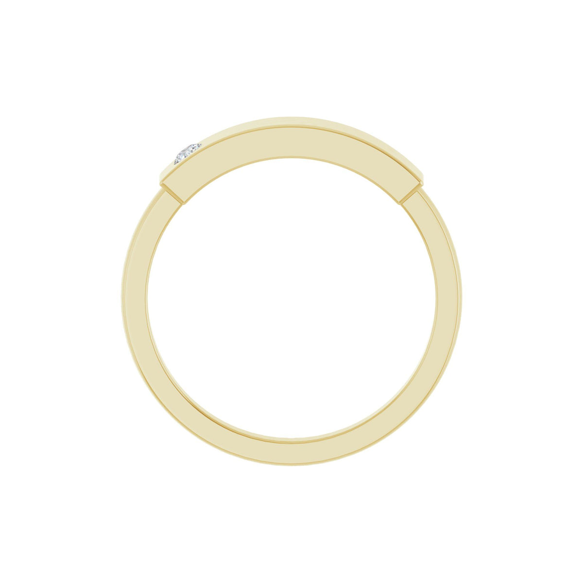 .03 CT Natural Diamond Stackable Family Signet Ring