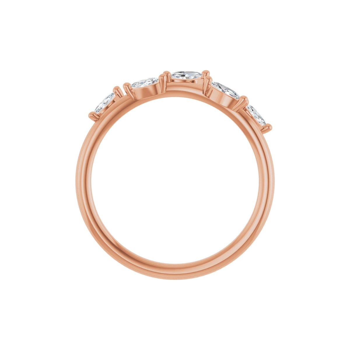 1/4 CTW Natural Diamond Leaf Ring