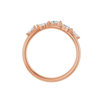 1/4 CTW Natural Diamond Leaf Ring