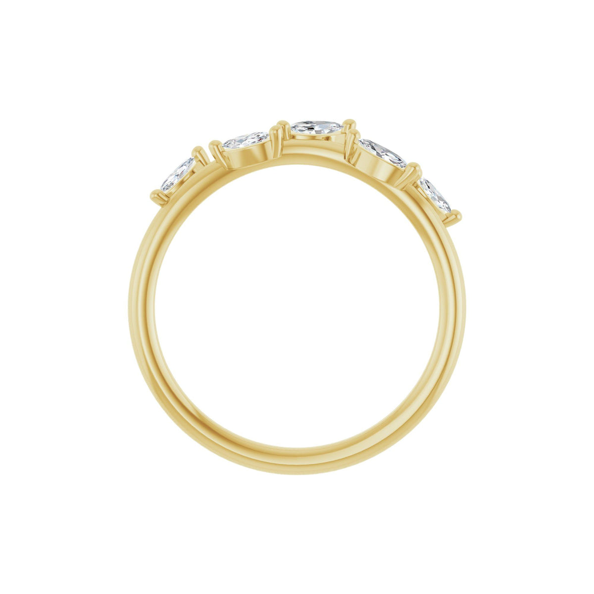 1/4 CTW Natural Diamond Leaf Ring