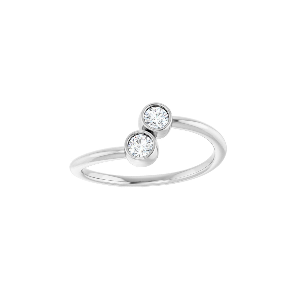 1/5 CTW Natural Diamond Two-Stone Ring