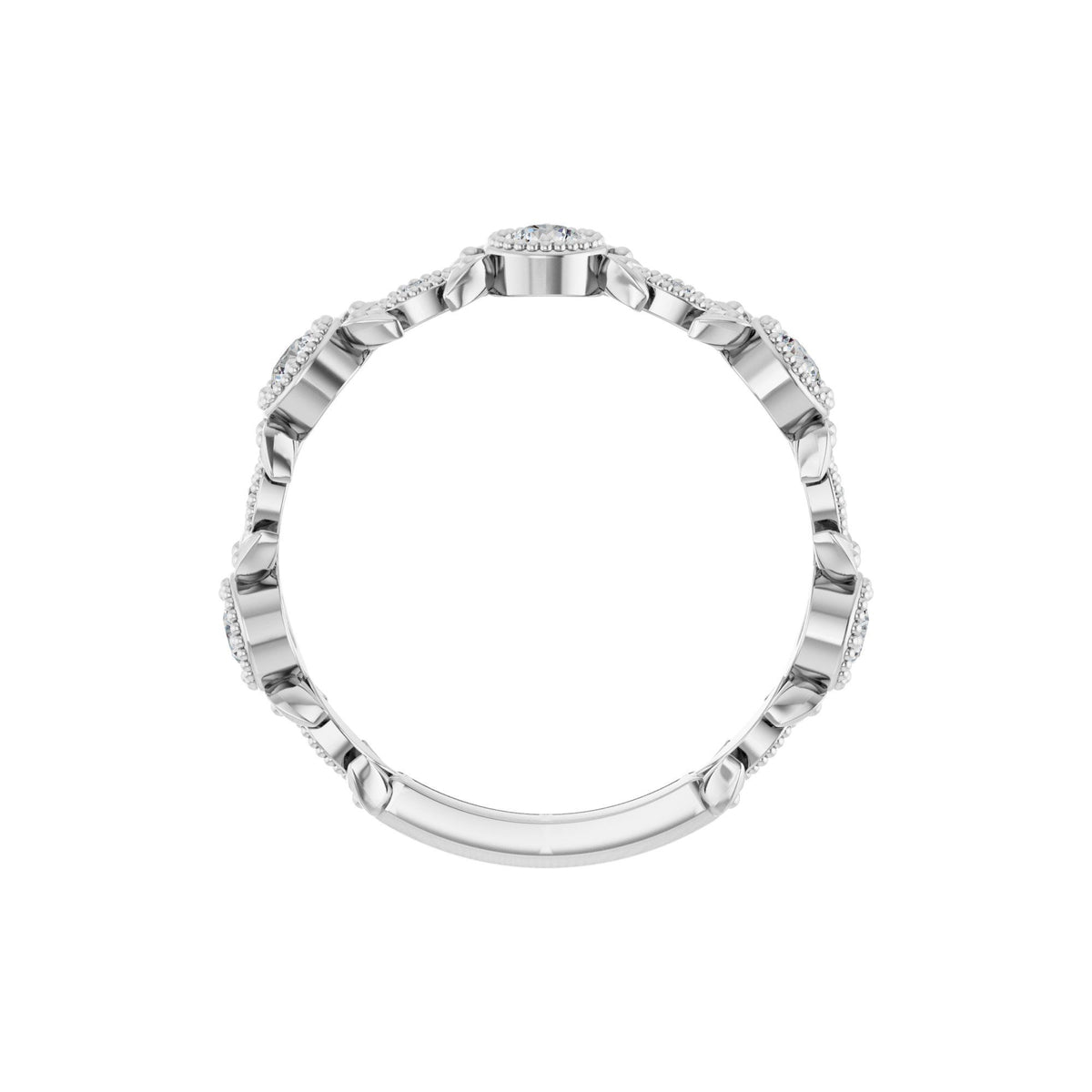 1/3 CTW Natural Diamond Leaf Ring