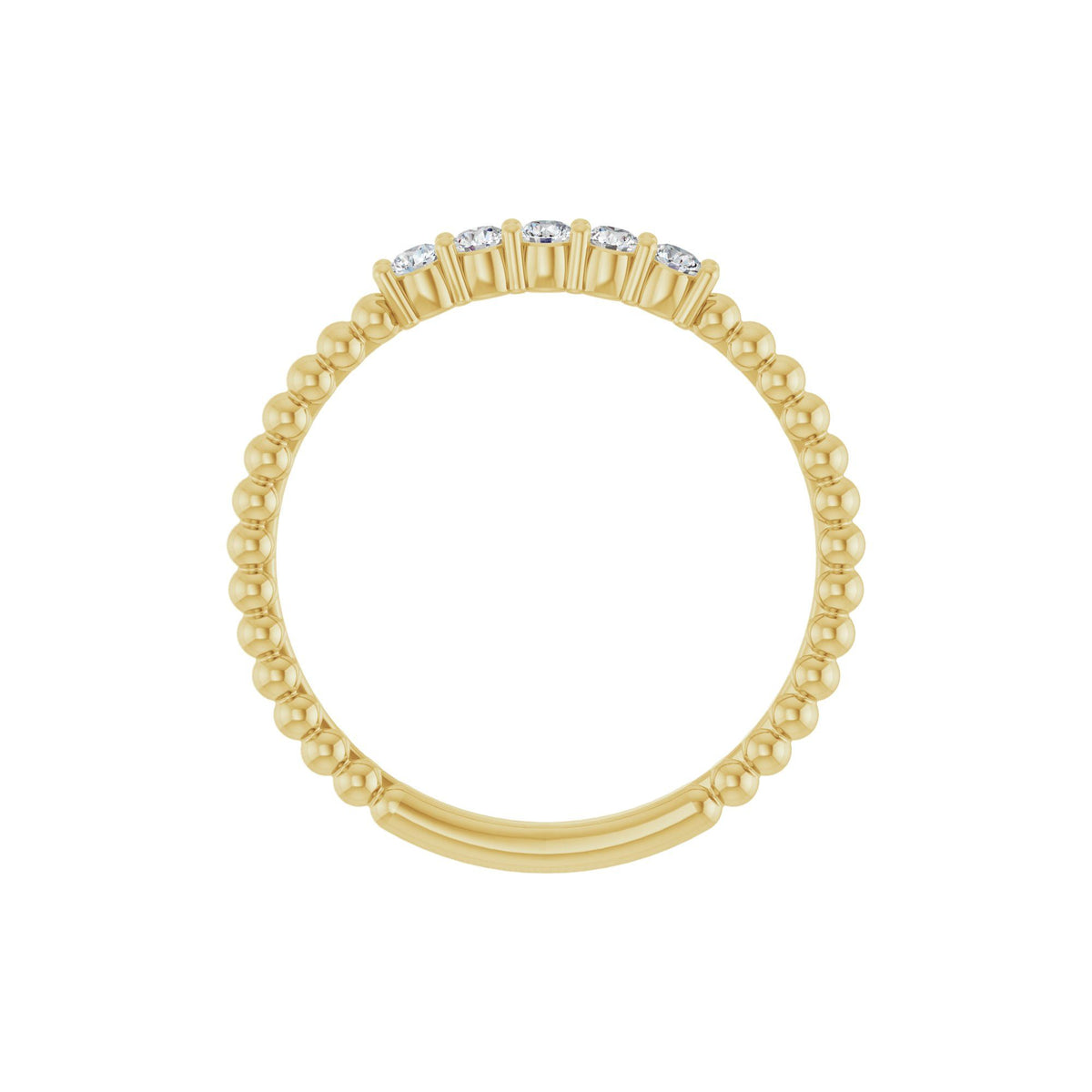 1/6 CTW Natural Diamond Stackable Ring