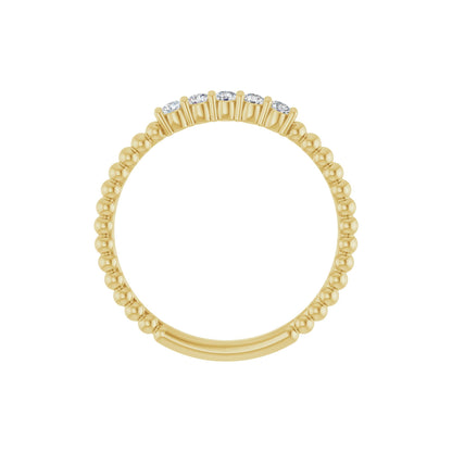 1/6 CTW Natural Diamond Stackable Ring