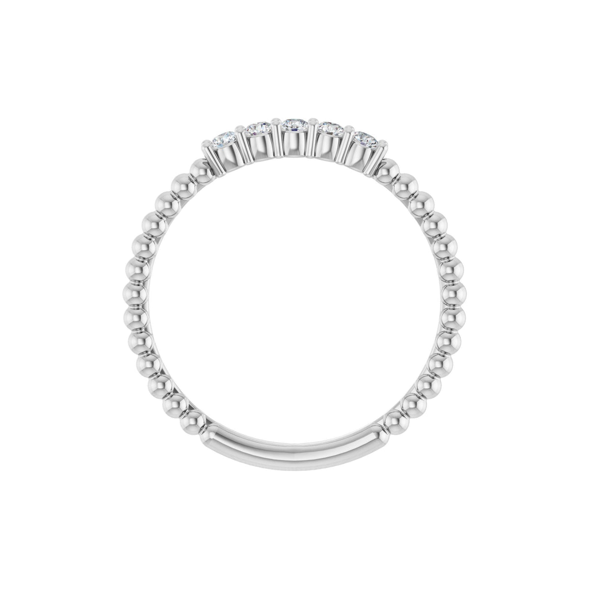 1/6 CTW Natural Diamond Stackable Ring