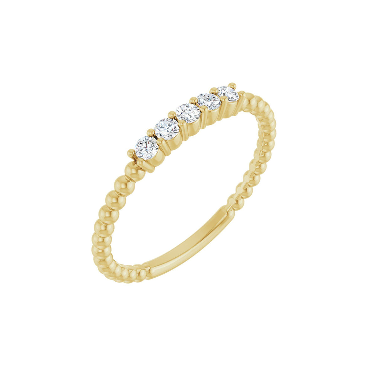 1/6 CTW Natural Diamond Stackable Ring