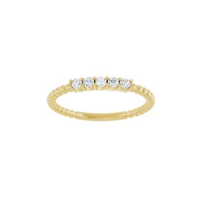 1/6 CTW Natural Diamond Stackable Ring
