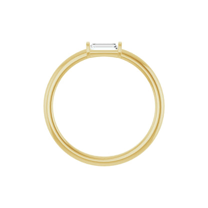 1/6 CTW Natural Diamond Stackable Ring