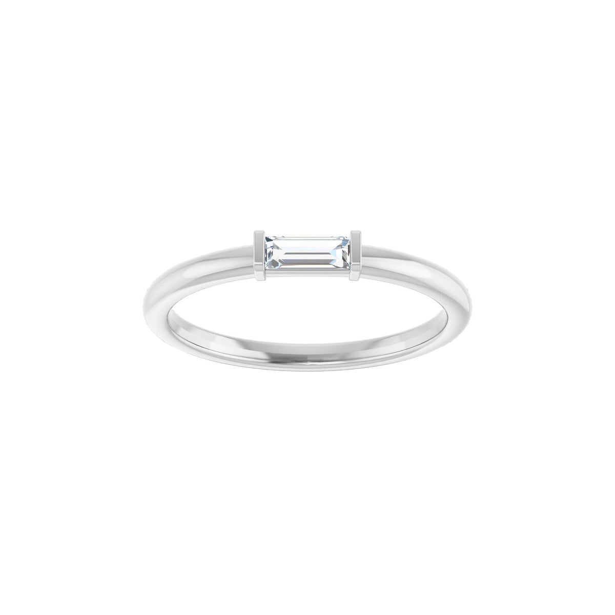 1/6 CTW Natural Diamond Stackable Ring