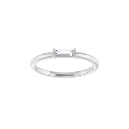 1/6 CTW Natural Diamond Stackable Ring