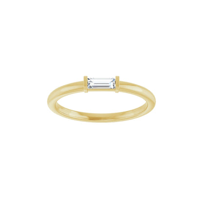 1/6 CTW Natural Diamond Stackable Ring
