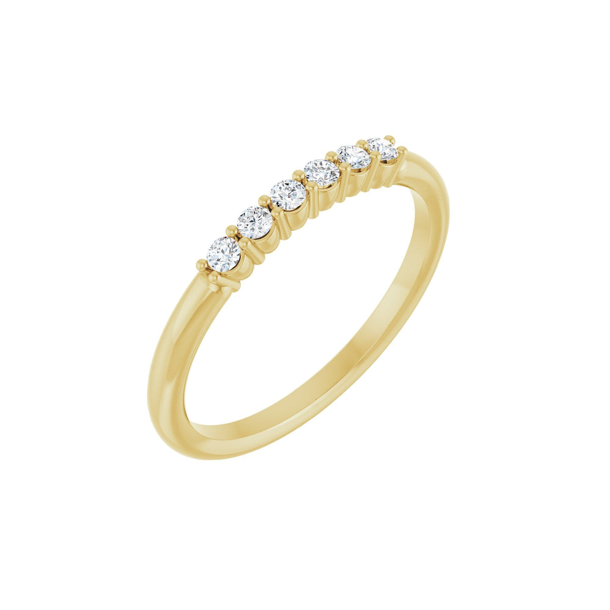 1/8 CTW Natural Diamond Stackable Ring - 1.7mm Round
