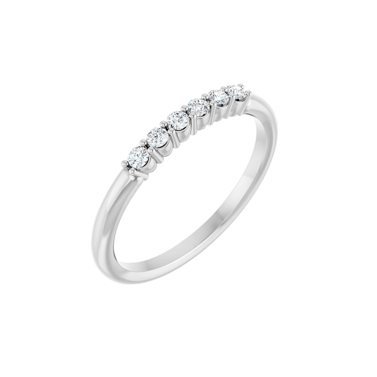 1/8 CTW Natural Diamond Stackable Ring - 1.7mm Round