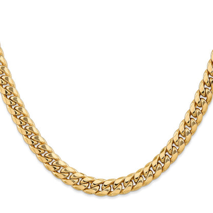 7.3mm Semi-Solid Miami Cuban Chain 26"