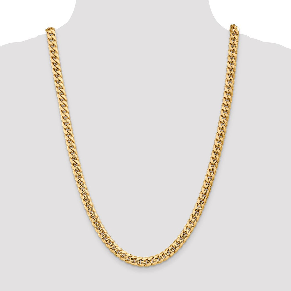 7.3mm Semi-Solid Miami Cuban Chain 26"