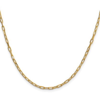 2.2mm Solid Beveled D/C Paperclip Chain