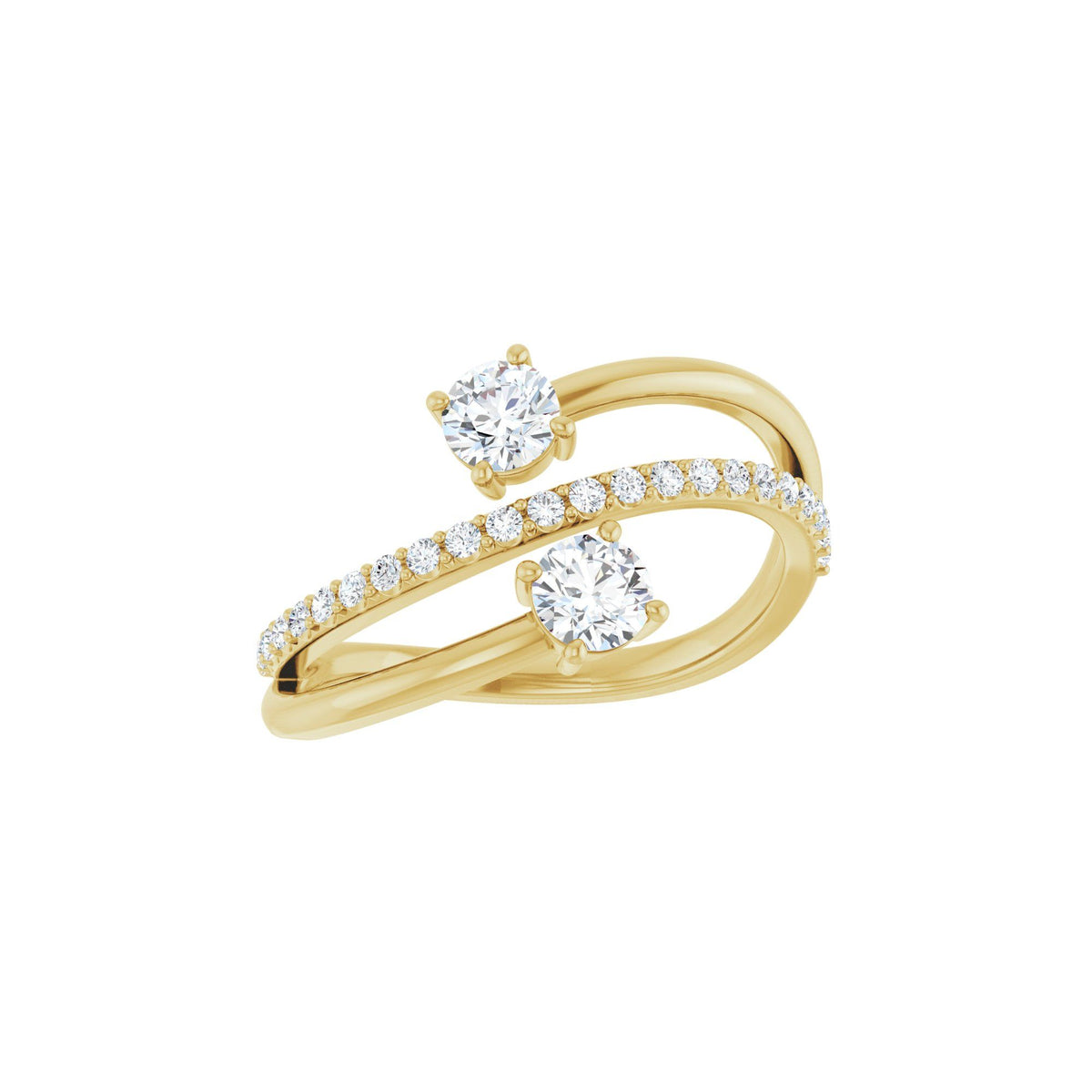 3/4 CTW Natural Diamond Two-Stone Ring