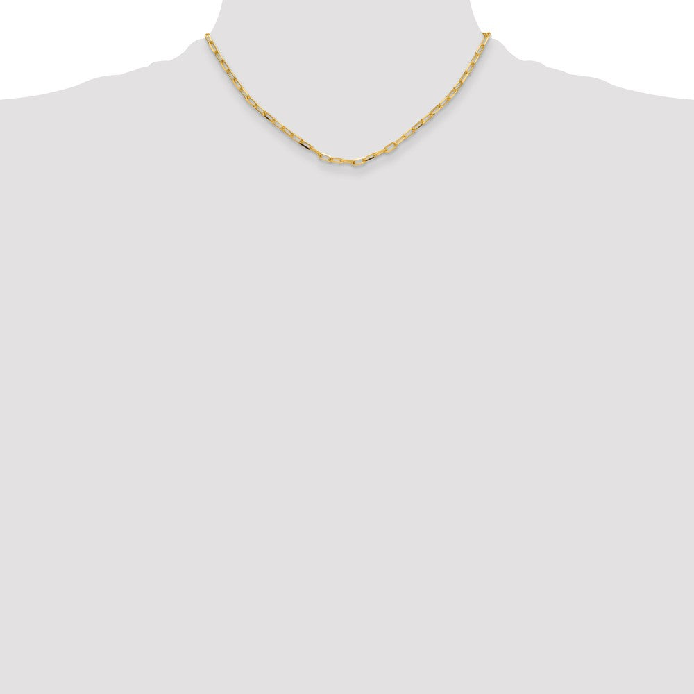 3.5mm Solid Beveled D/C Paperclip Chain