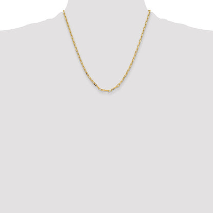 3.5mm Solid Beveled D/C Paperclip Chain