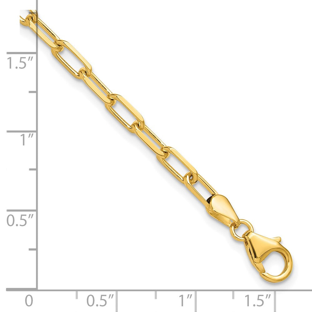 3.5mm Solid Beveled D/C Paperclip Chain
