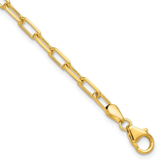 3.5mm Solid Beveled D/C Paperclip Chain