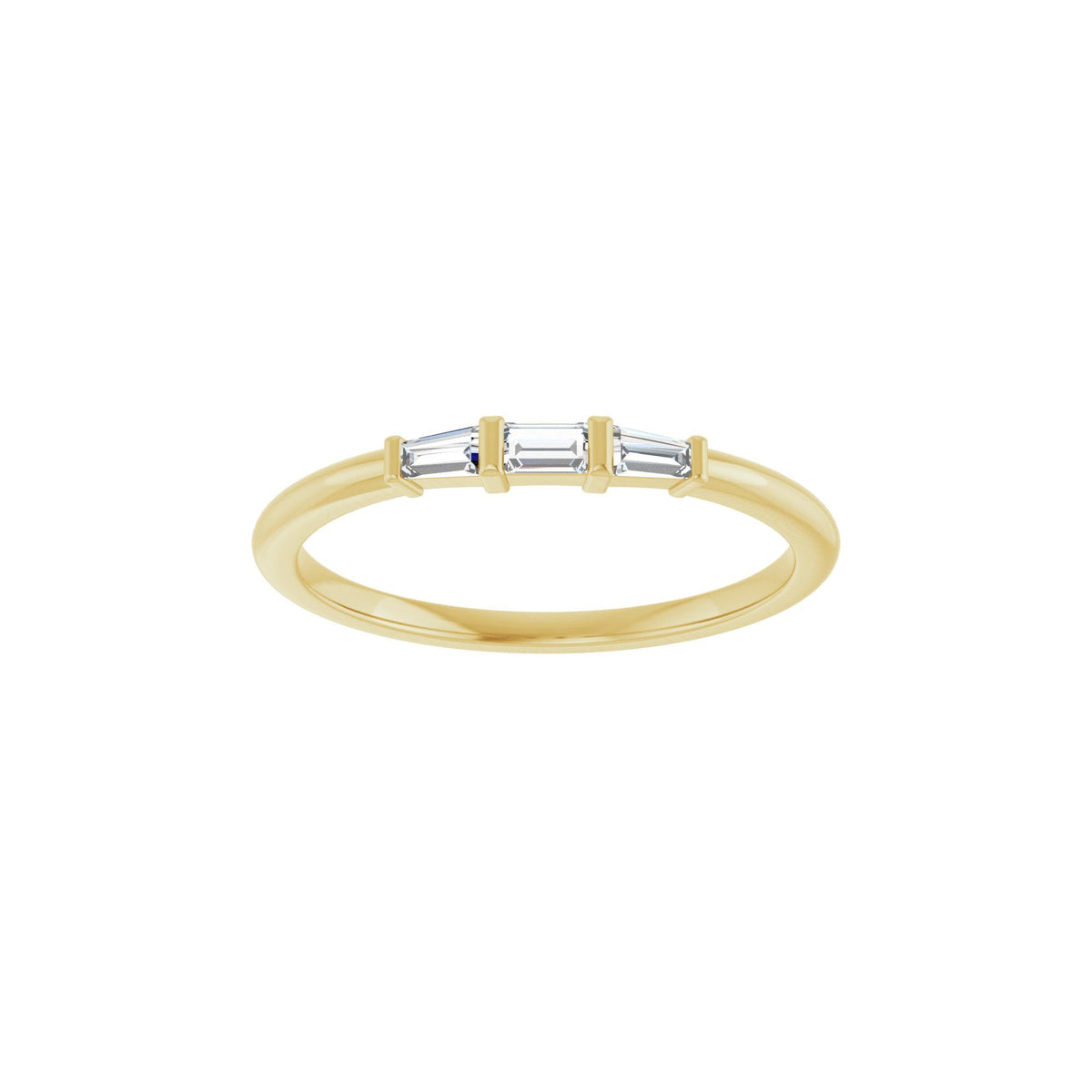 1/6 CTW Natural Diamond Stackable Ring