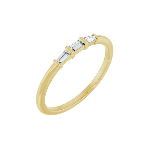 1/6 CTW Natural Diamond Stackable Ring