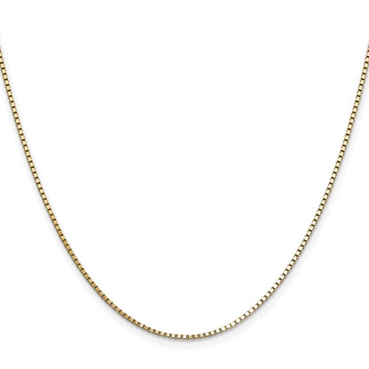 1.10mm Box Chain - Yellow Gold