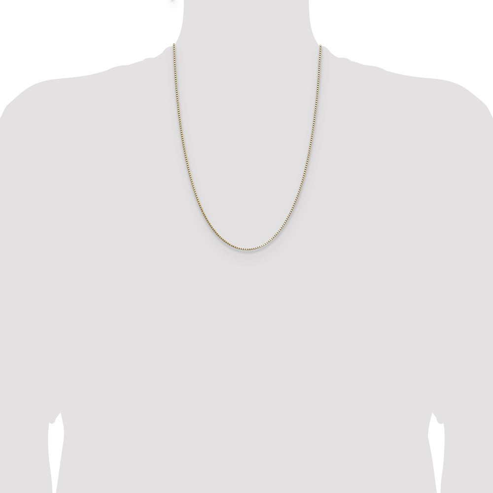 1.10mm Box Chain - Yellow Gold