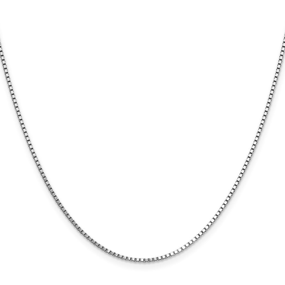 1.10mm Box Chain - White Gold