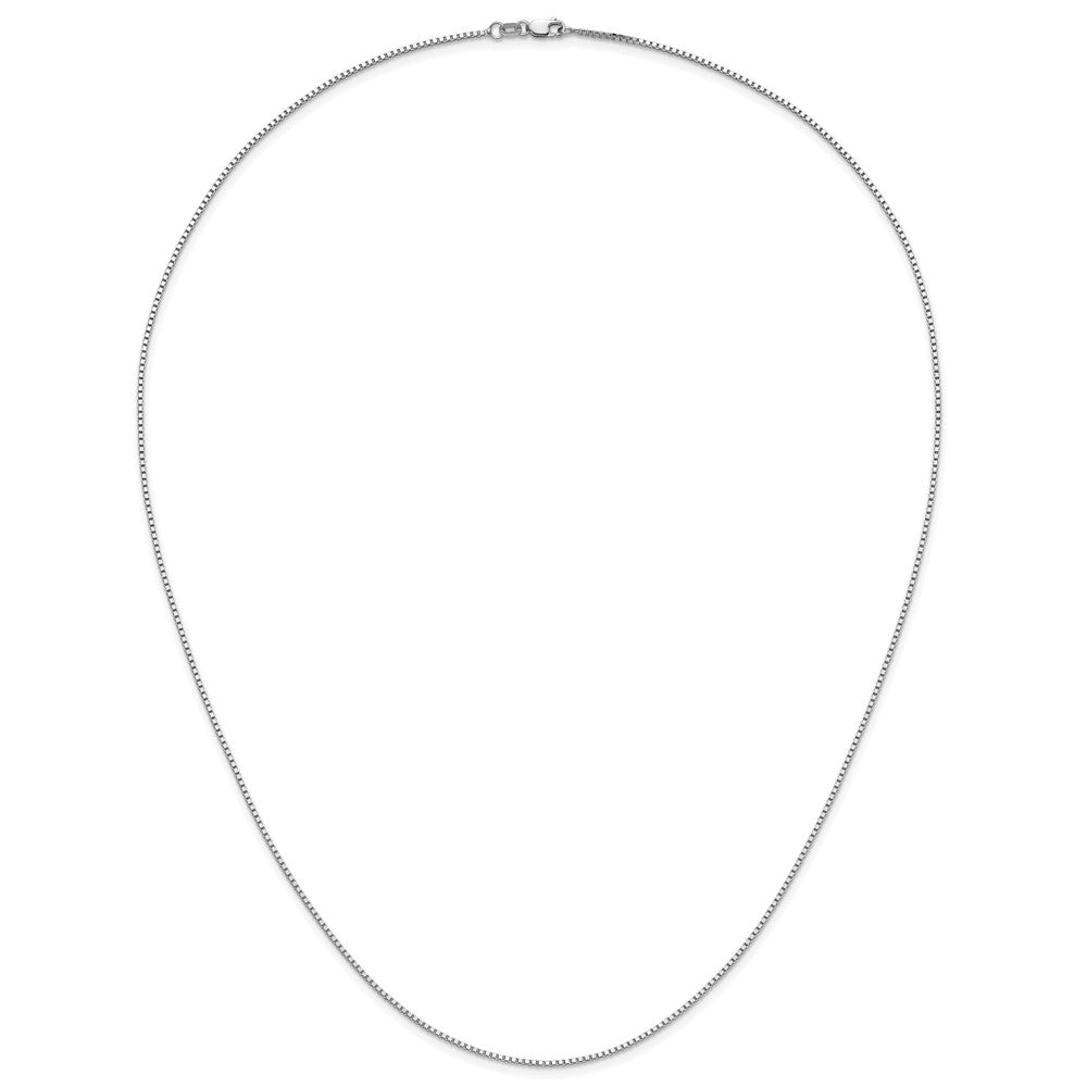 1.10mm Box Chain - White Gold