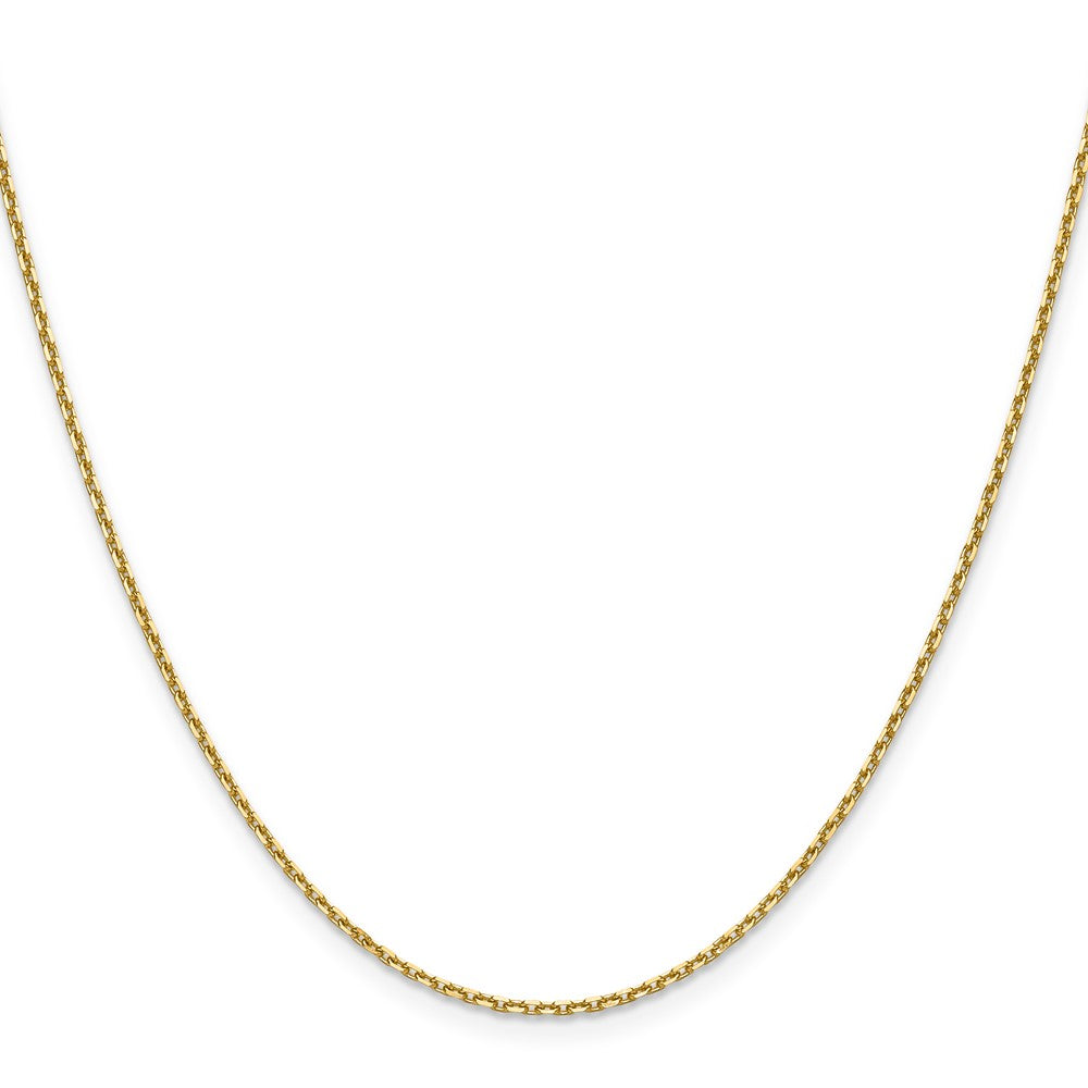 1.5mm D/C Square Cable Chain - Yellow Gold