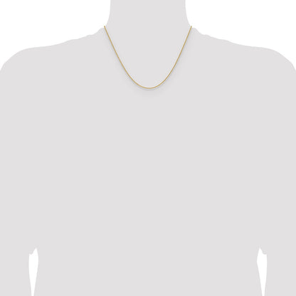 1.5mm D/C Square Cable Chain - Yellow Gold