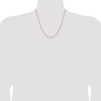 1.5mm D/C Square Cable Chain - Yellow Gold
