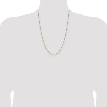 1.5mm D/C Square Cable Chain - Yellow Gold