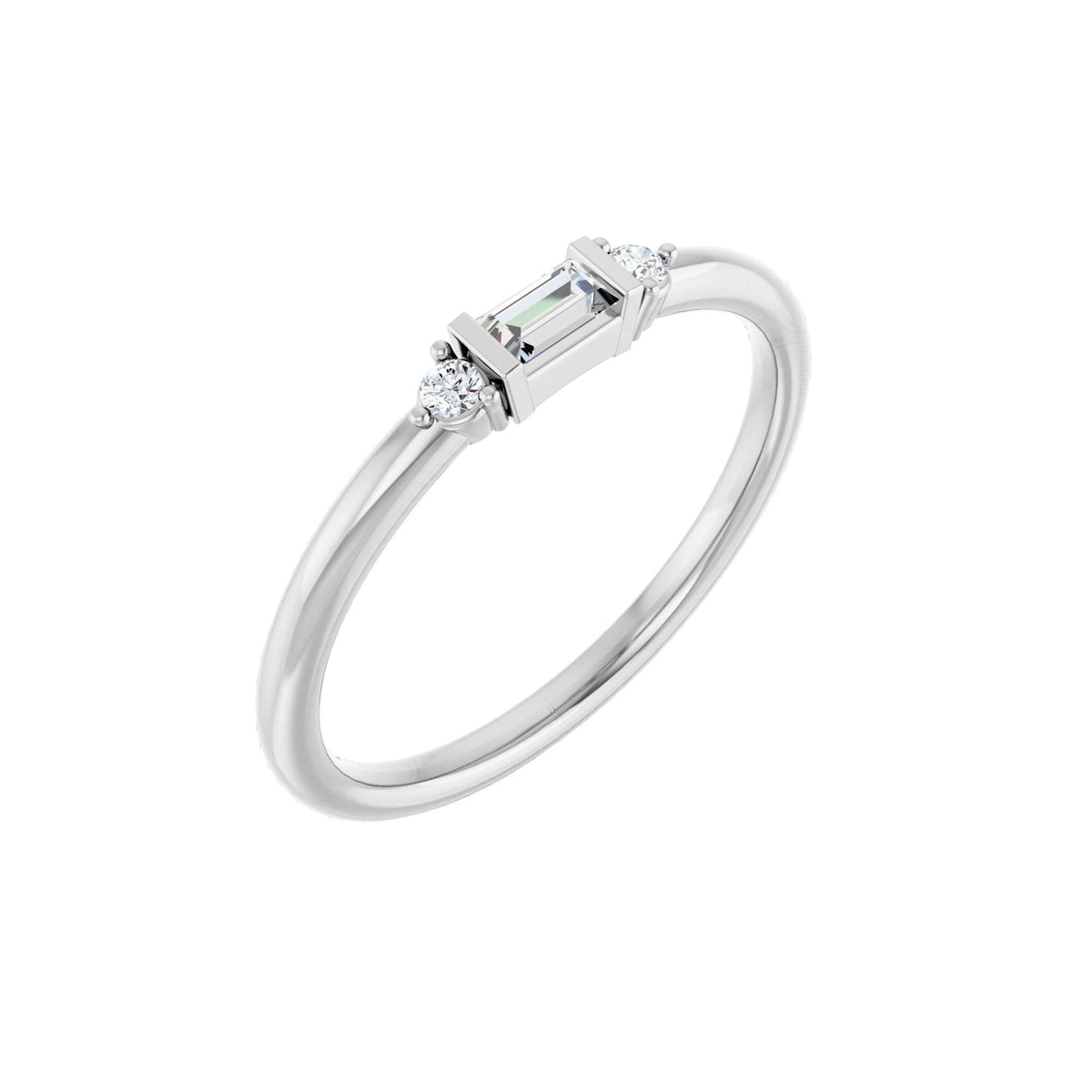 1/8 CTW Natural Diamond Stackable Ring
