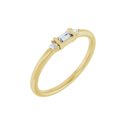 1/8 CTW Natural Diamond Stackable Ring