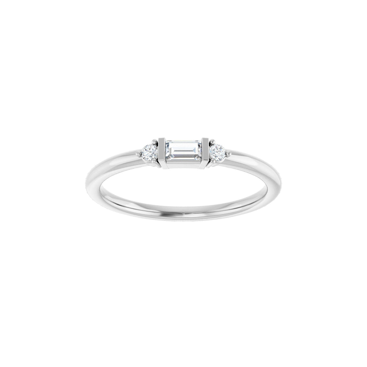 1/8 CTW Natural Diamond Stackable Ring