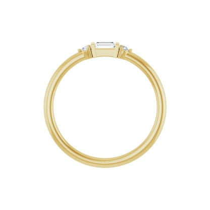 1/8 CTW Natural Diamond Stackable Ring