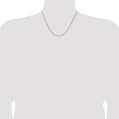 1.65mm D/C Square Cable Chain - Yellow Gold