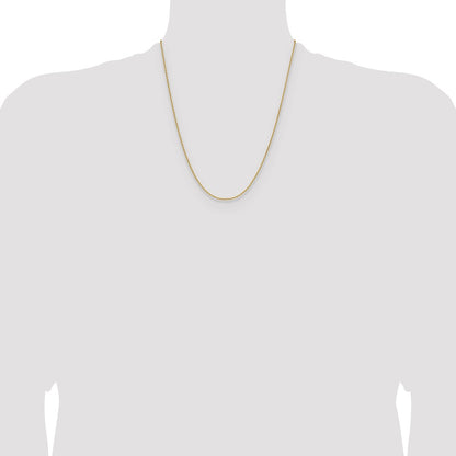 1.65mm D/C Square Cable Chain - Yellow Gold
